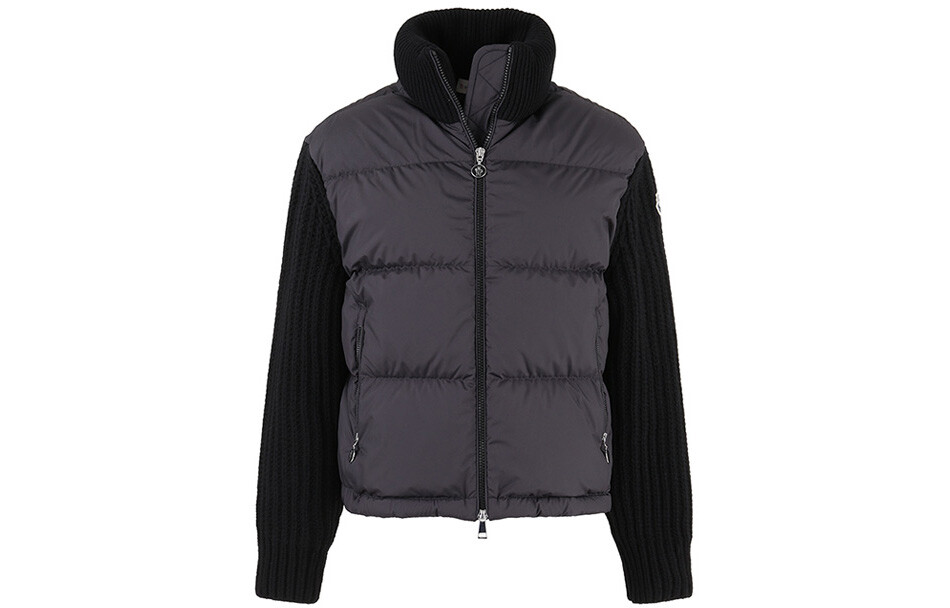 

Пуховик женский черный серый Moncler