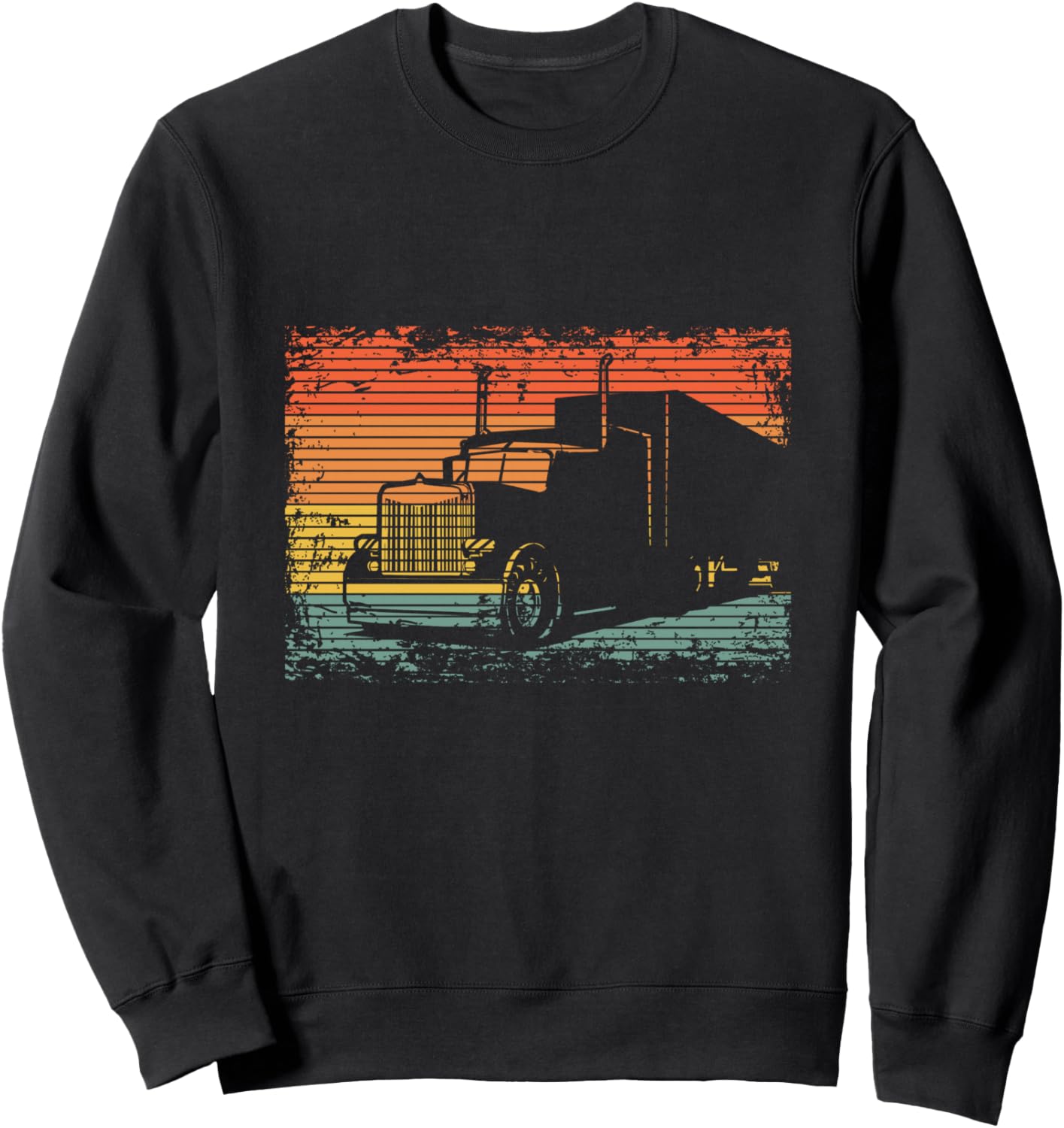

Винтажная толстовка для водителя грузовика в подарок Retro Trucker Gift For Men Women Kids, черный