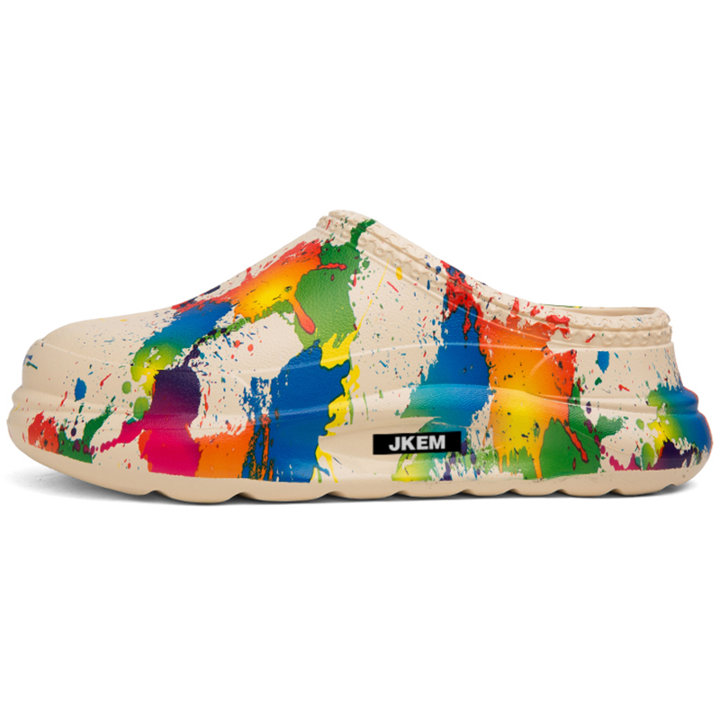 

JKEM Мужские противоскользящие закрытые тапочки с устойчивостью к истиранию - бежевые, цвет Beige