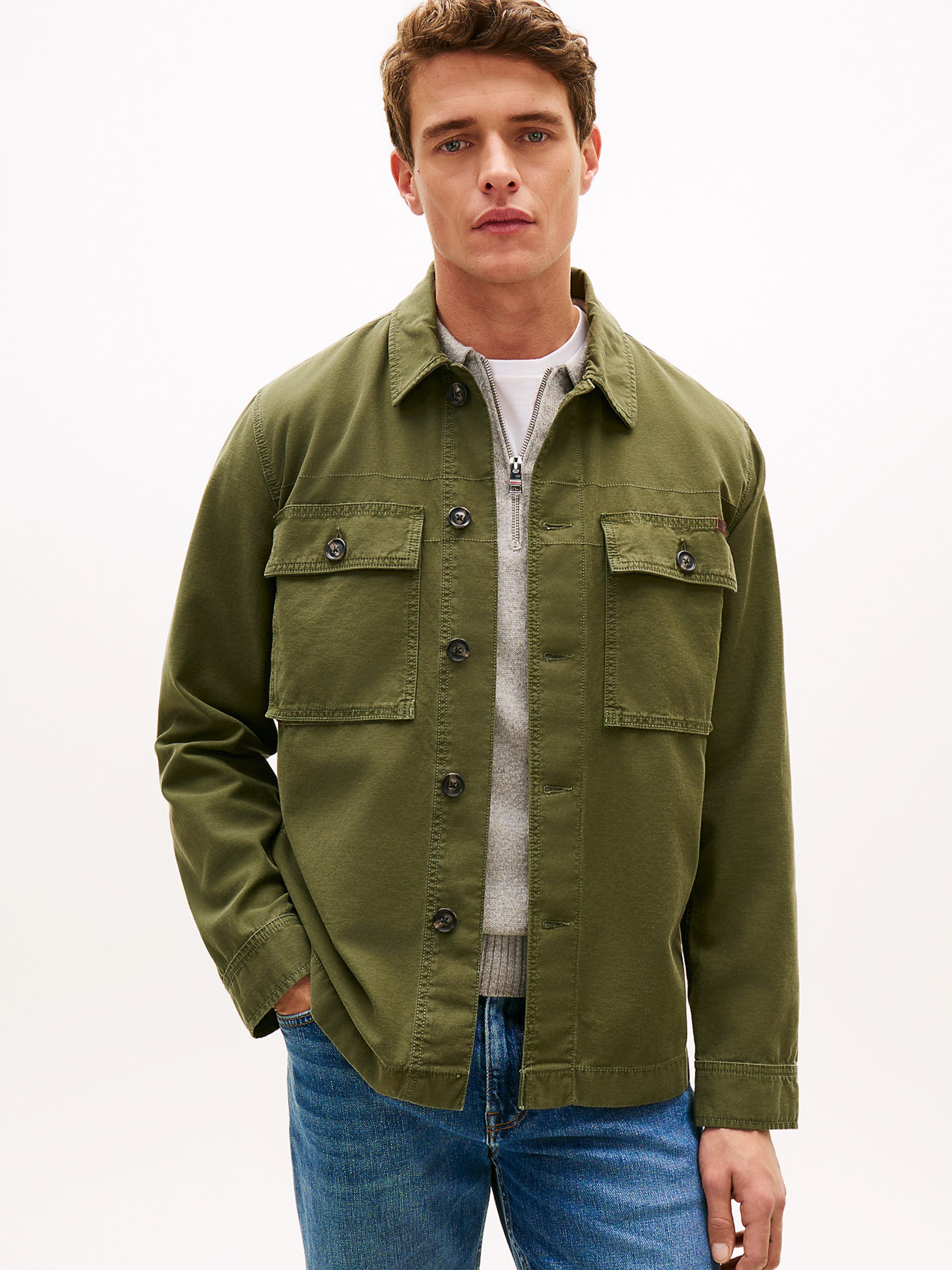 TOMMY HILFIGER Куртка для межсезонья в цвете Olive — фото 2