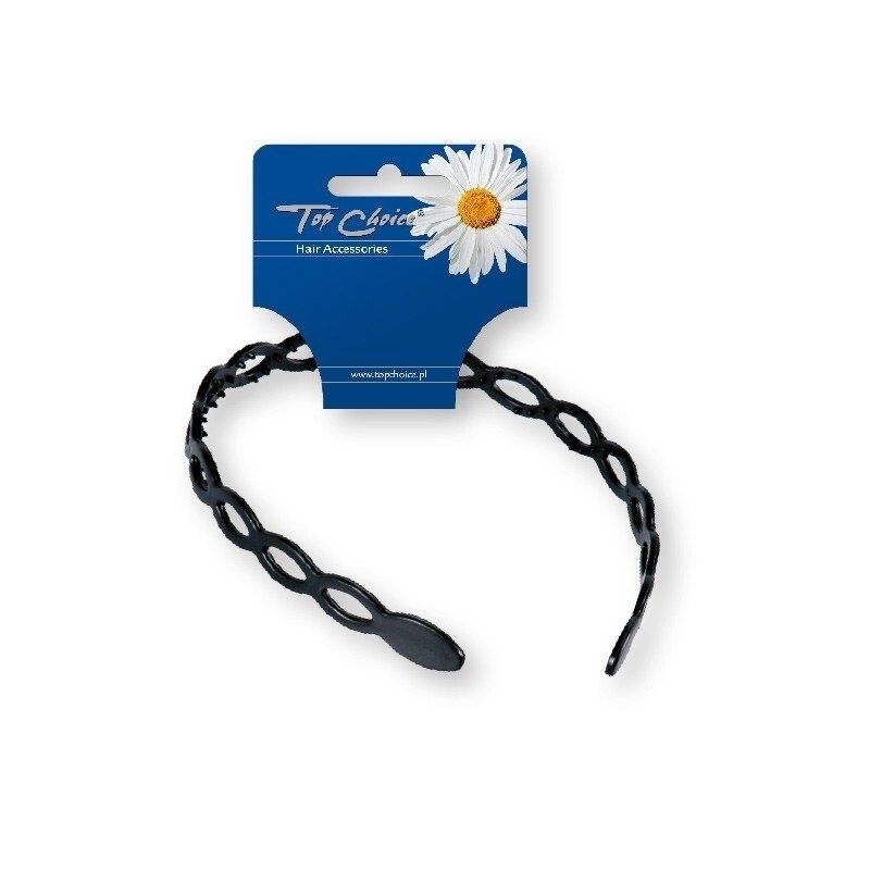 

Ободок для волос Top Choice Openwork, черный (27734) 1 шт