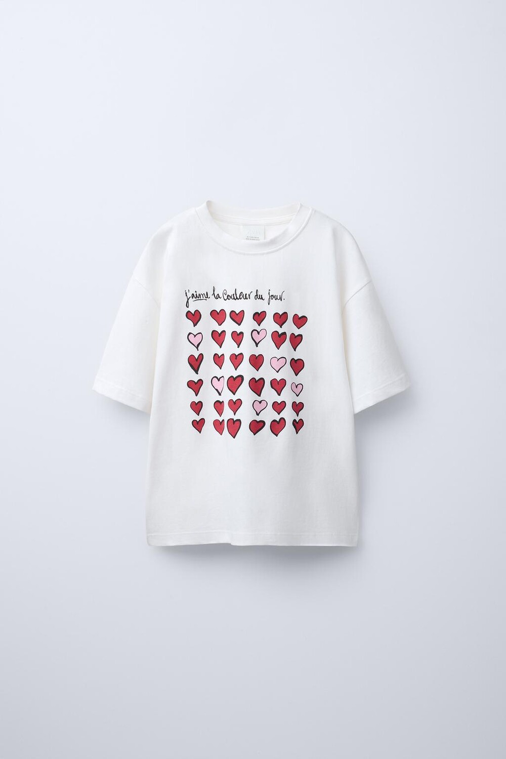 

Футболка с принтом ZARA, белый