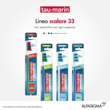 Tau Marin Зубная щетка Tau-Marin Scalare 33 с жесткой щетиной и антибактериальным эффектом — фото 3