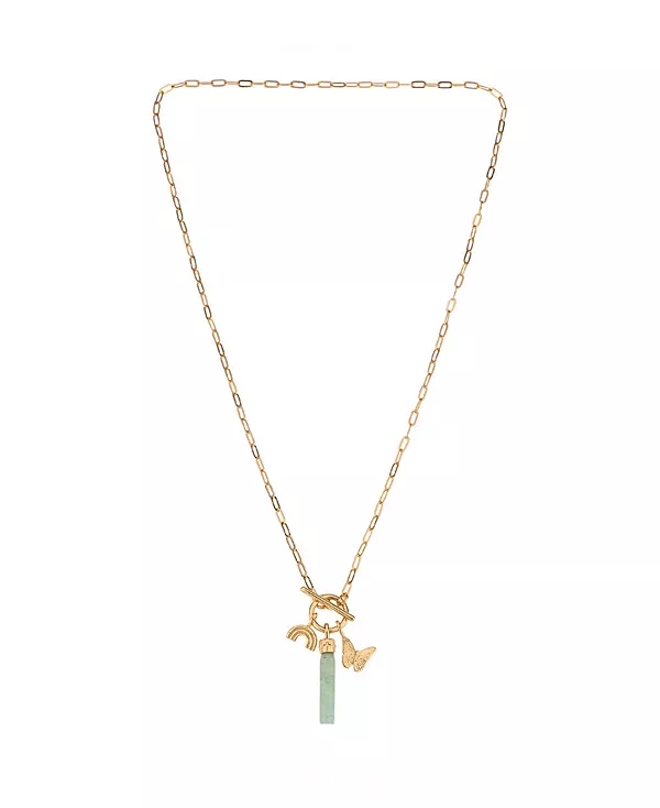 

Ожерелье с подвеской из камня Charged, aventurine