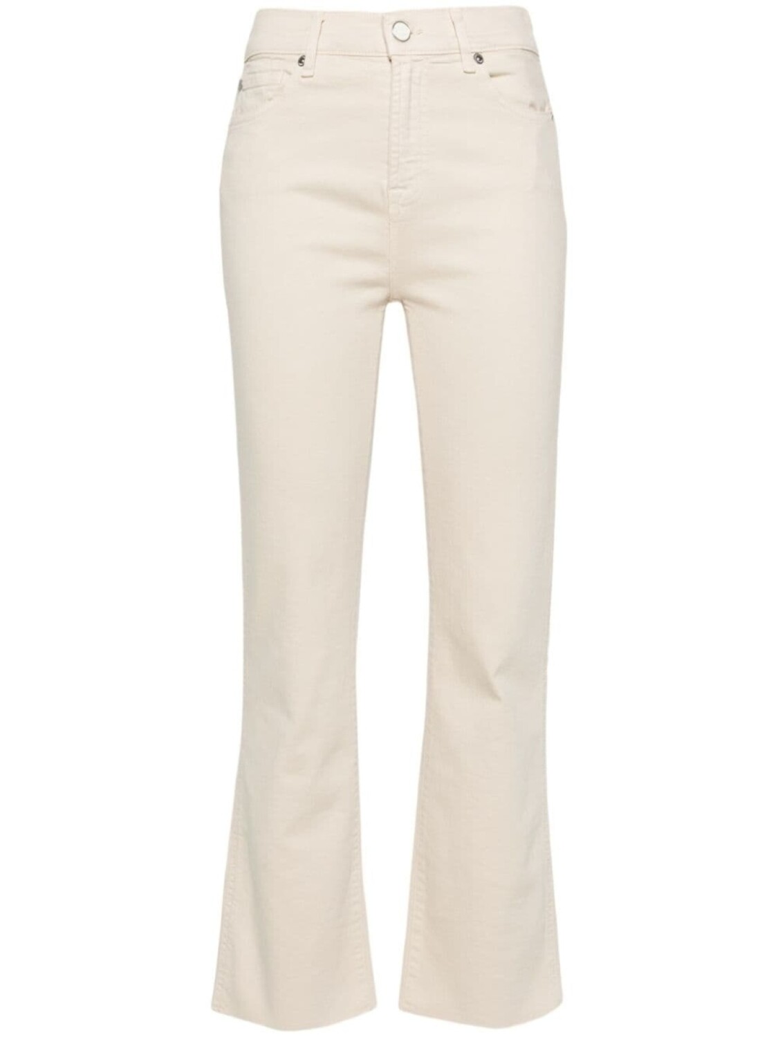 

7 For All Mankind джинсы HW Slim Kick, нейтральный цвет