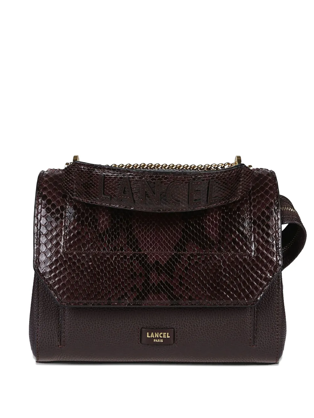 

Кожаная сумка на плечо Ninon с фактурными вставками Lancel, коричневый