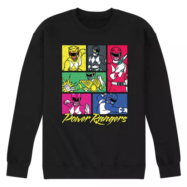 

Мужская флисовая толстовка Power Rangers Grid Licensed Character, черный
