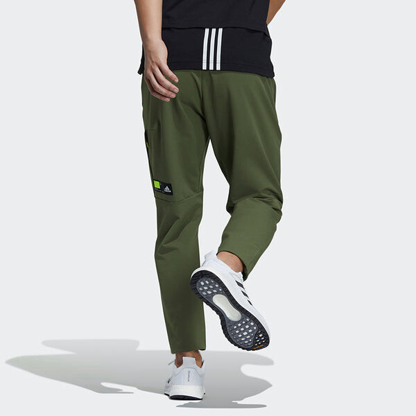 Спортивные штаны adidas Th Pnt Wv Funct Running Sports Woven Long Pants Green, зеленый — фото 3