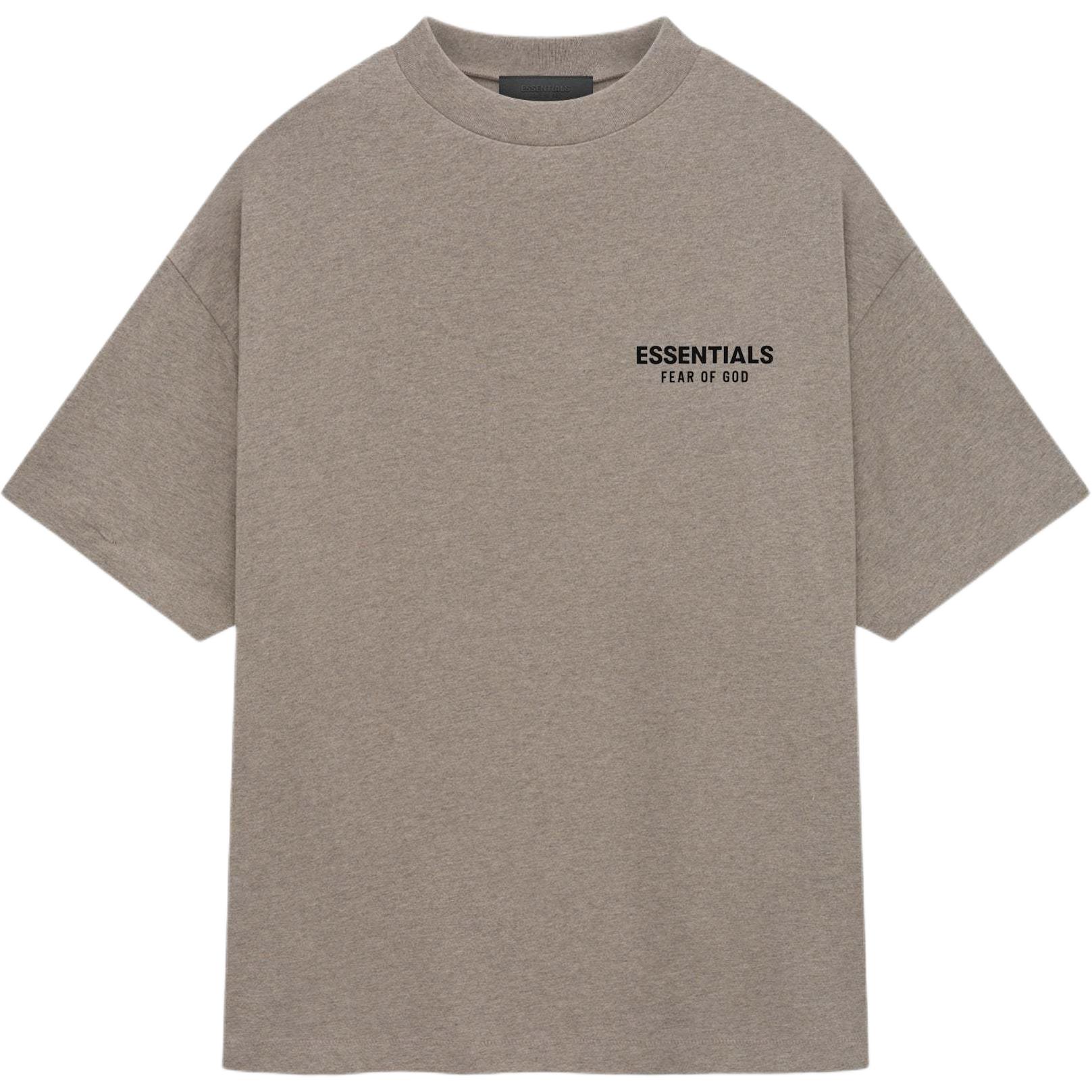 Футболка с круглым вырезом Fear Of God Essentials, Темный пыльно-серый/Вязаный серый — фото 3