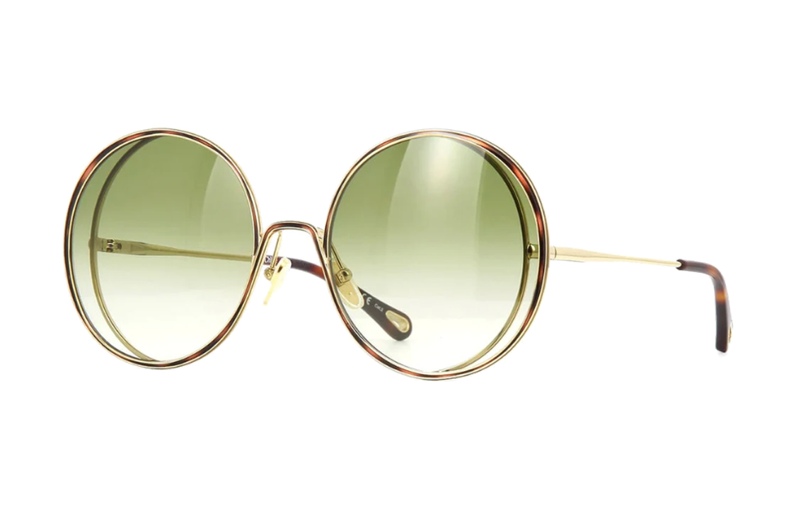 

Солнцезащитные очки Chloe Metal неправильной формы, женские, золотистые Chloé