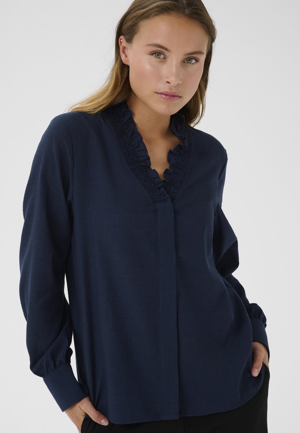 

Блуза NATHASJA Karen by Simonsen, темно-синий