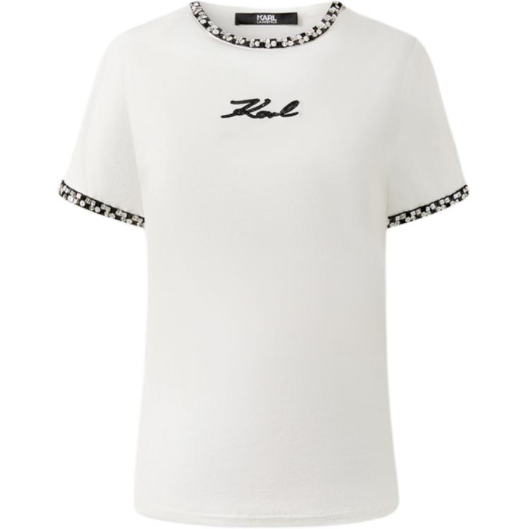 

Футболка KARL LAGERFELD женская белая KARL LAGERFELD / Karl Lagerfeld Jeans