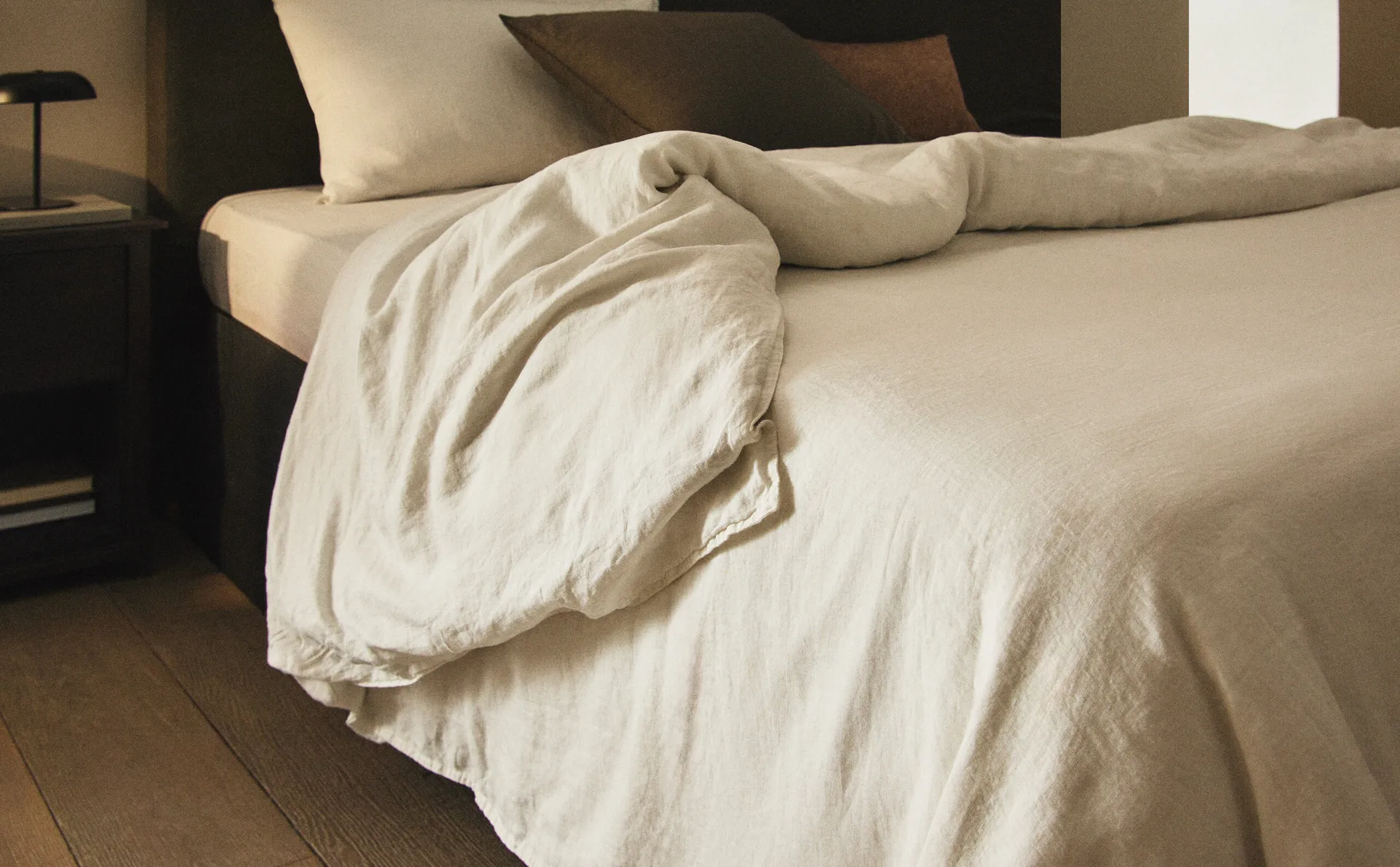 

(160 гxм²) пододеяльник из стираного льна Zara Home, белый