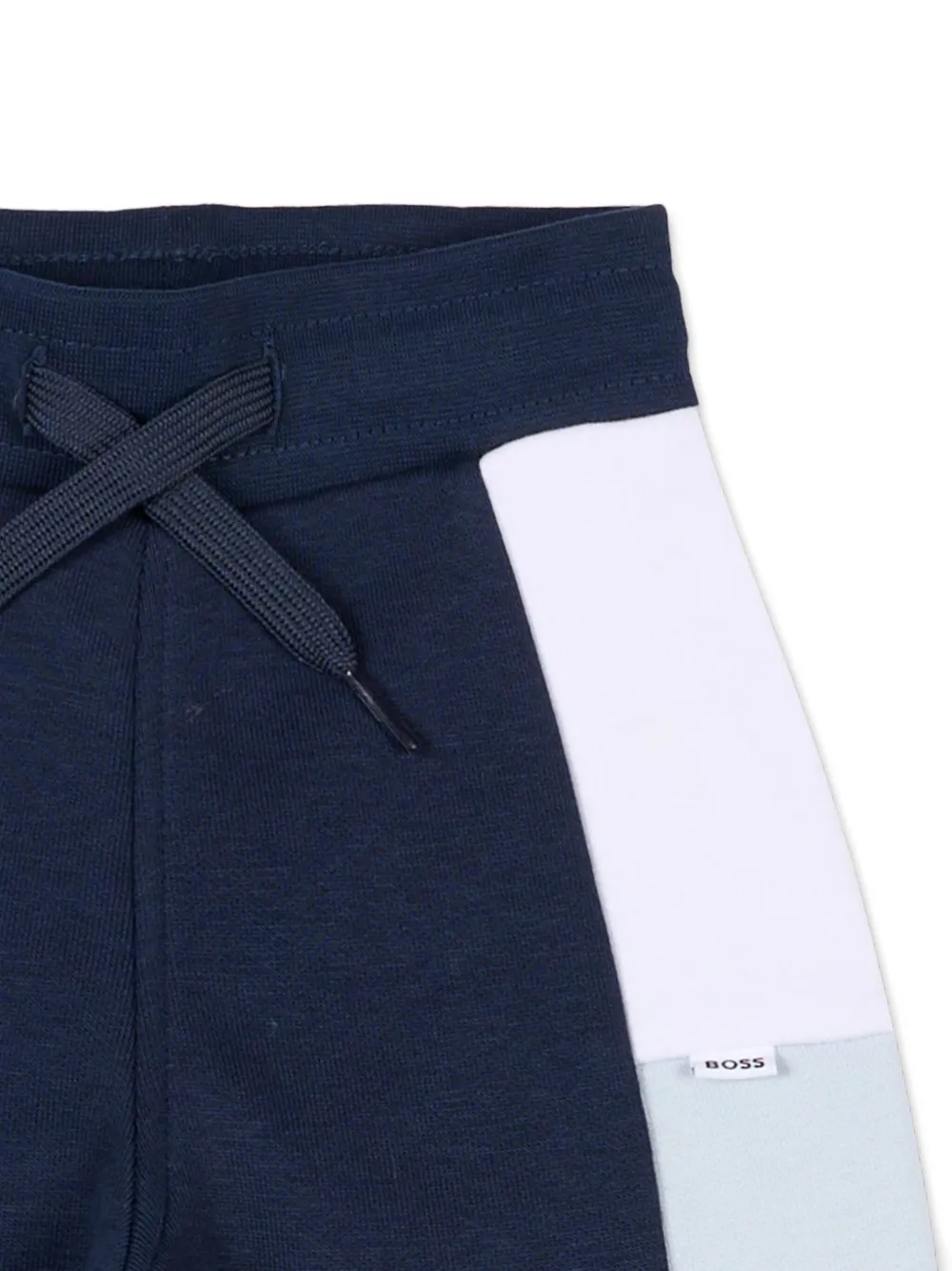 Спортивные брюки с цветными блоками Boss Kidswear, синий — фото 3