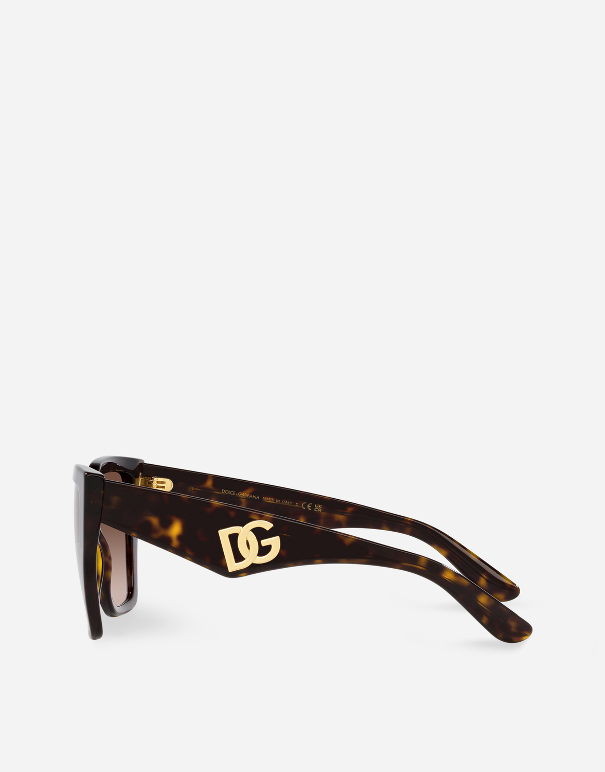 Солнцезащитные очки dg crossed Dolce & Gabbana, гавана — фото 3