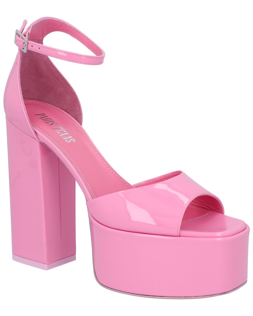 Paris Texas Tatiana Leather Sandal, Flamingo