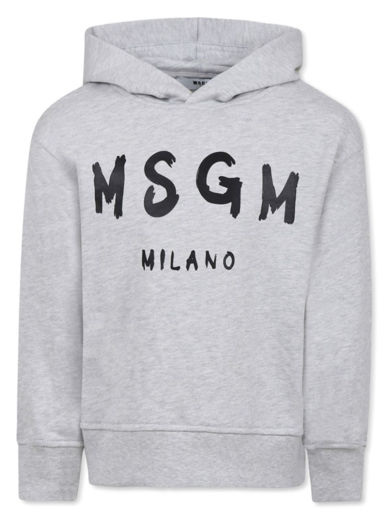 

MSGM Kids худи с логотипом, серый