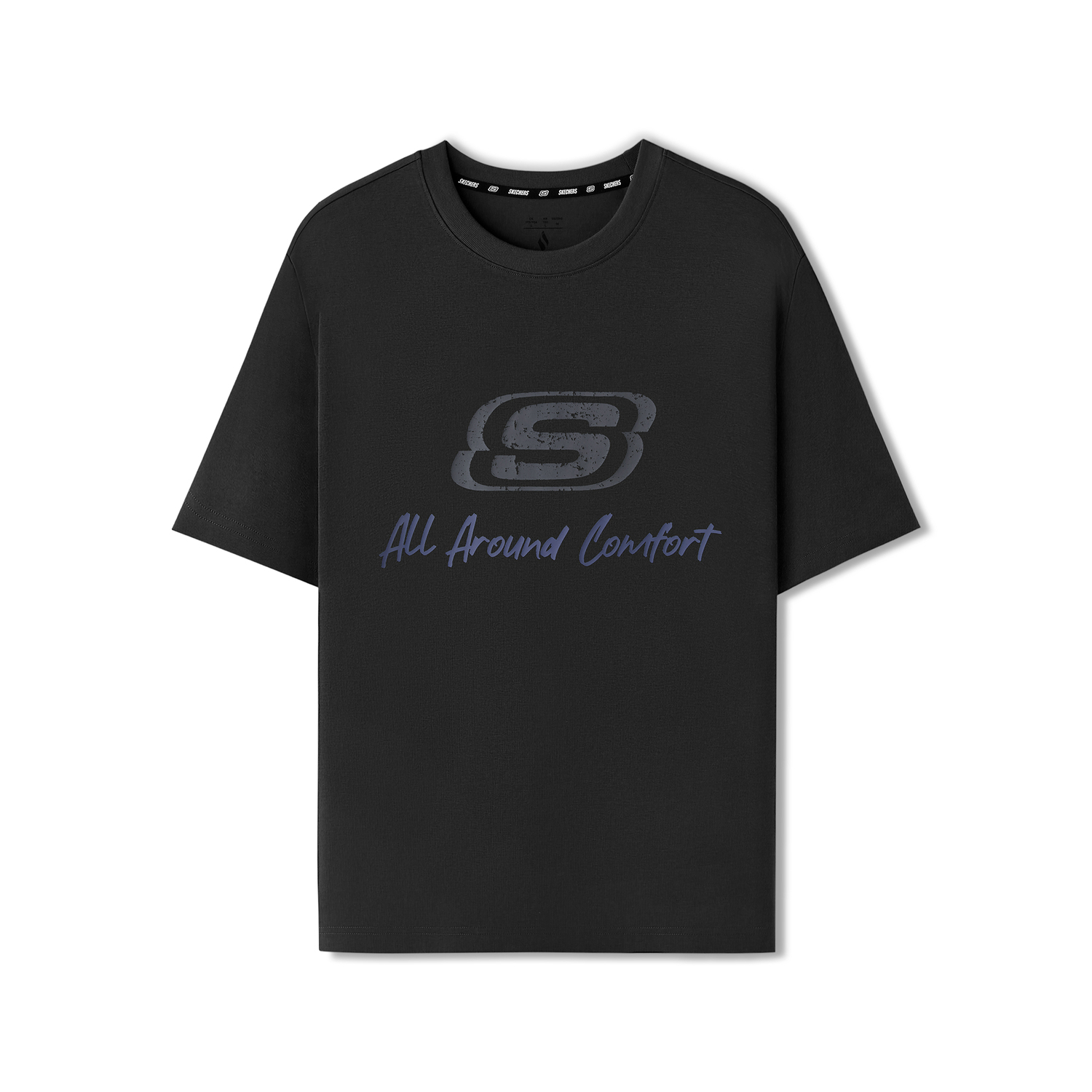 

Skechers Футболка унисекс угольно-черная Carbon Black, Черный, Skechers Футболка унисекс угольно-черная Carbon Black