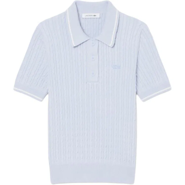 Поло LACOSTE J2G, женское с воротником-поло, летнее
