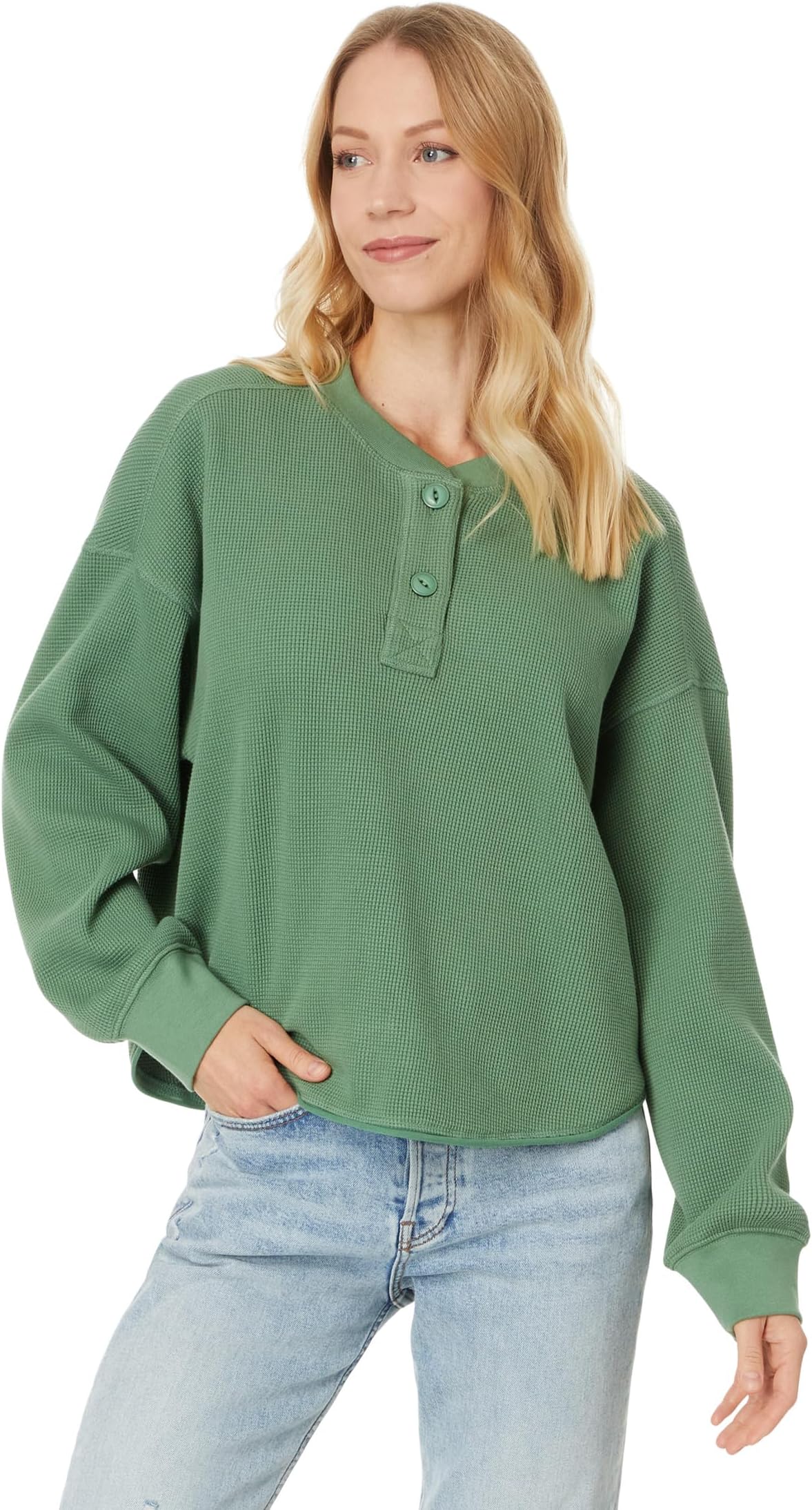 

Лонгслив Toad&Co McCloud Long Sleeve Henley, цвет Ivy