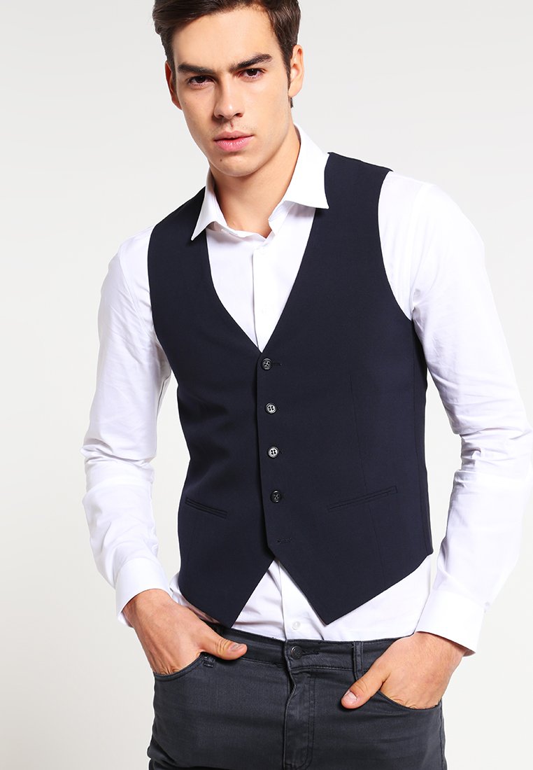 

Жилет для костюма MENS WAISTCOAT FOR SUIT SLIM FIT Lindbergh, темно-синий, Черный, Жилет для костюма MENS WAISTCOAT FOR SUIT SLIM FIT Lindbergh, темно-синий