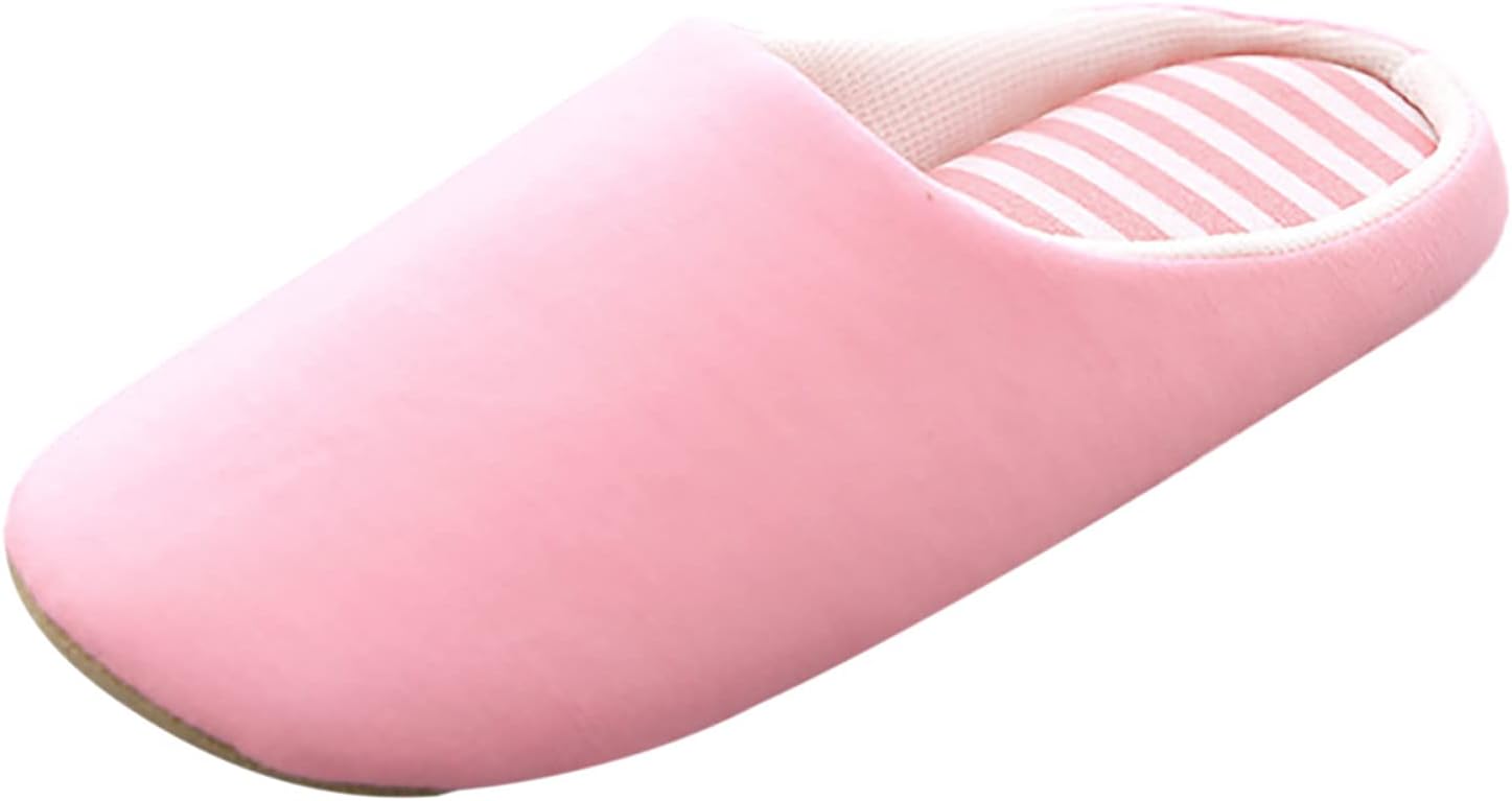 

Мужские и женские домашние тапочки, зимние хлопковые шлепанцы, рождественские дышащие мокасины с пенной стелькой с памятью, лоферы Generic, розовый