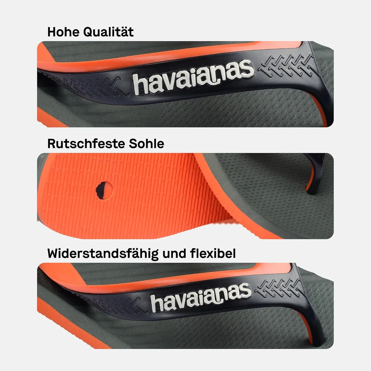 Мужские шлепанцы Havaianas Hav. Dual, зеленый/оливковый — фото 4