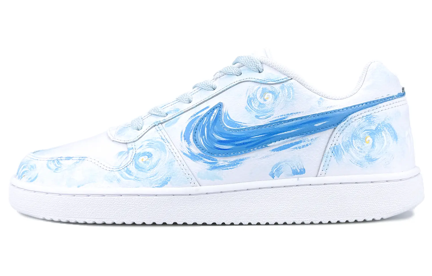 

Nike Низкие кроссовки для скейтбординга EBERNON, мужские, белые, синие