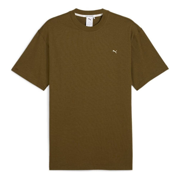 

Футболка mmq logo t-shirt 'khaki green' Puma, зеленый