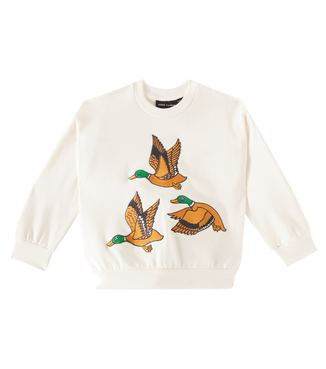 

Толстовка из хлопкового джерси Ducks Mini Rodini, белый