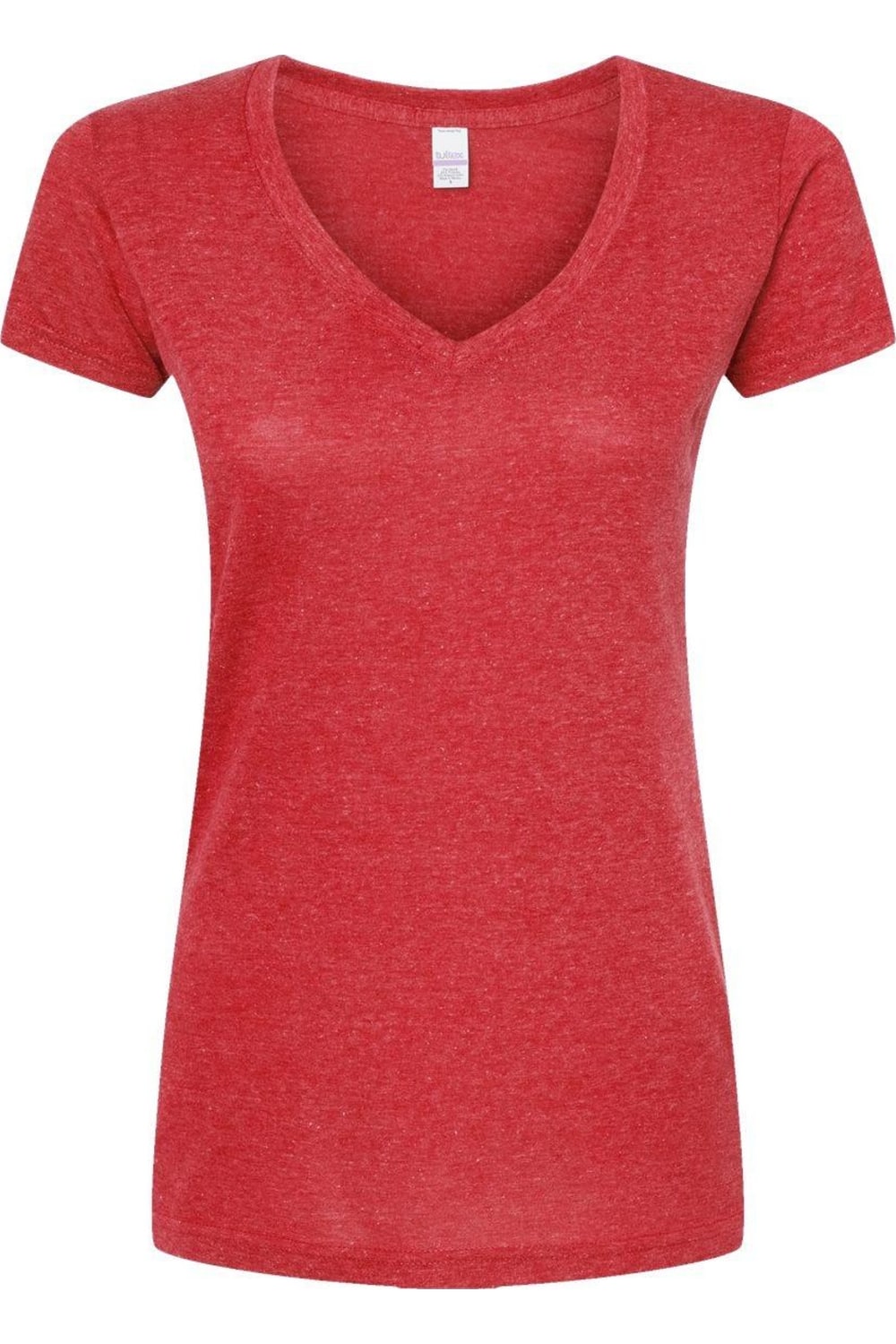 

Женская футболка Tultex Poly-Rich с V-образным вырезом, цвет heather red
