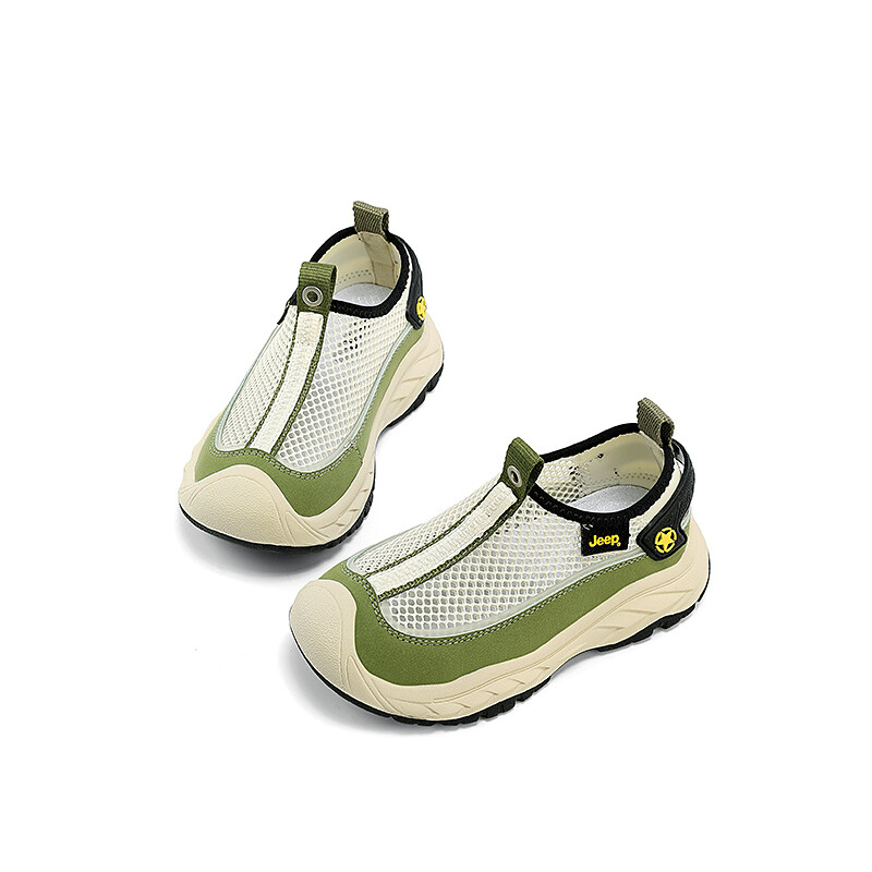 Кроссовки Jeep Kids Lifestyle Shoes Kids Low-top, хаки/слоновая кость — фото 2