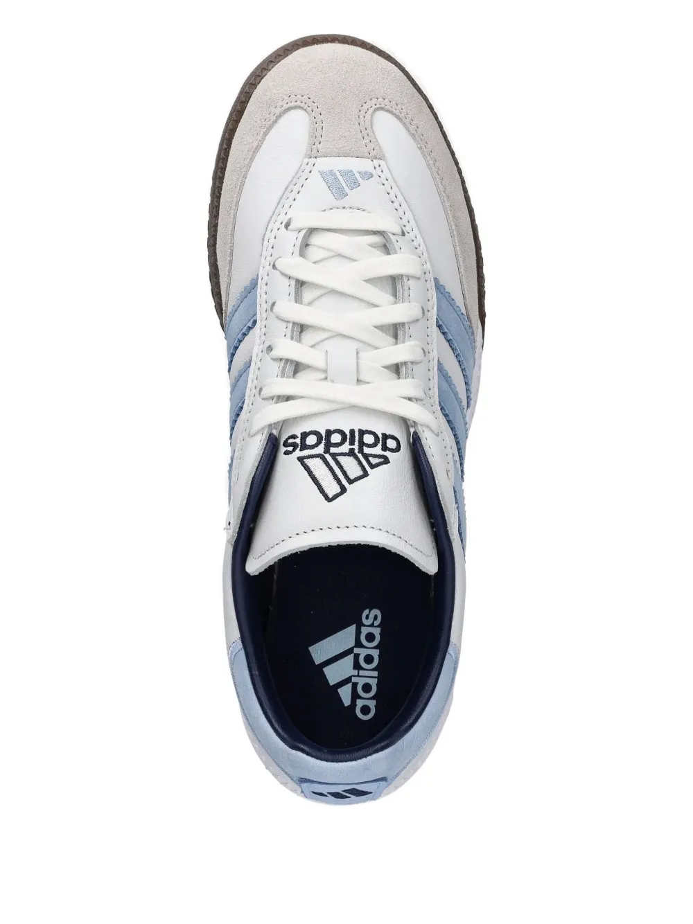Низкие кеды Samba с тремя полосками adidas, белый — фото 2