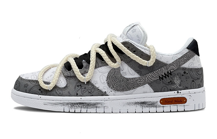 

Кроссовки Nike Dunk Skateboarding Shoes Women's Low-top Black, серый