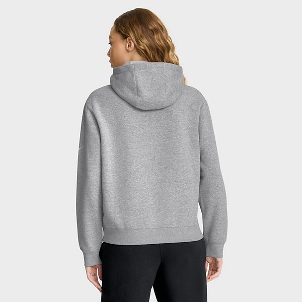 Толстовка с капюшоном New England Patriots Club Fleece, женская, вересково-серый Nike — фото 3