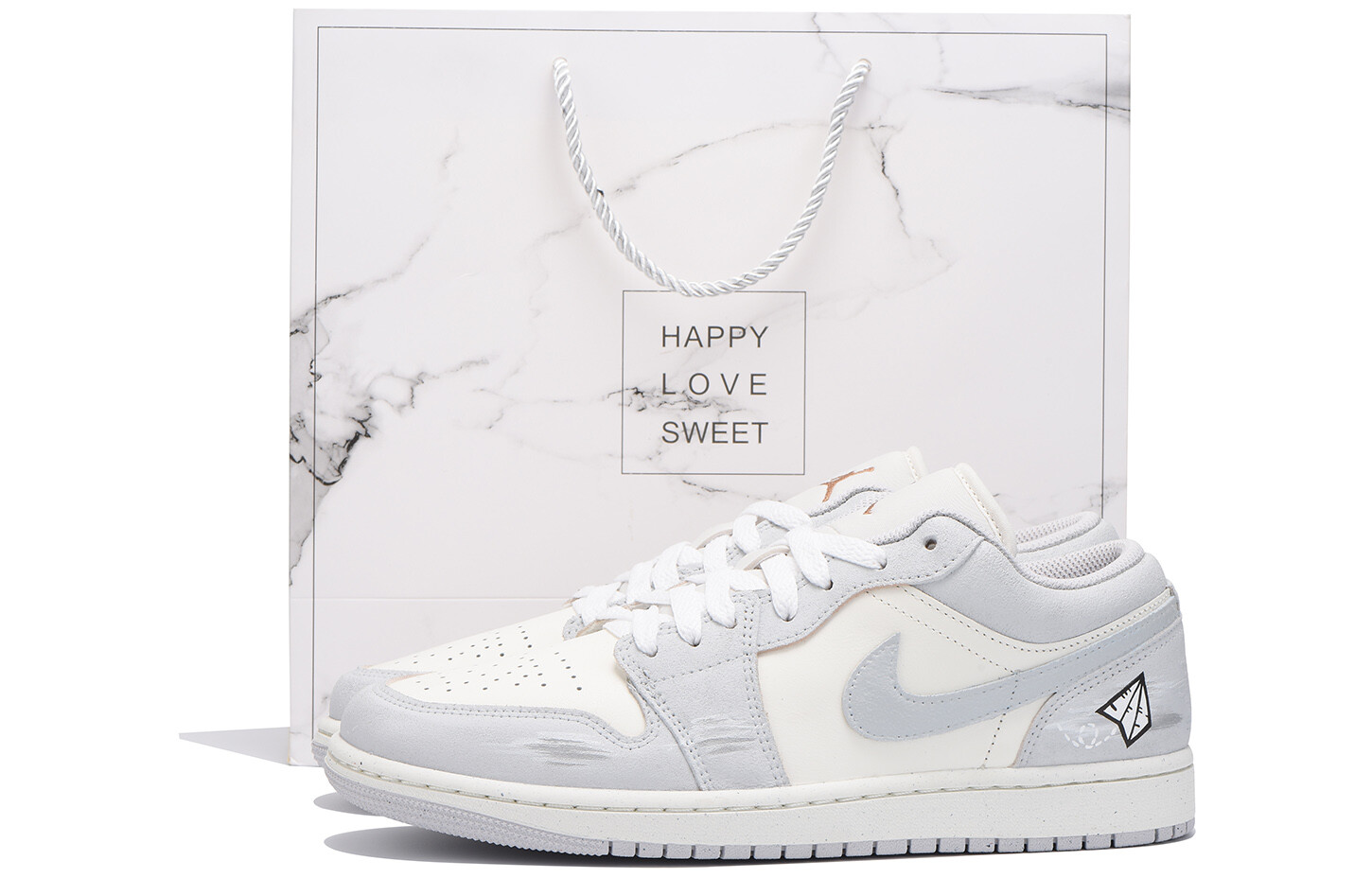 

Баскетбольные кроссовки Air 1 Vintage Unisex Low-Go серо-белый Jordan