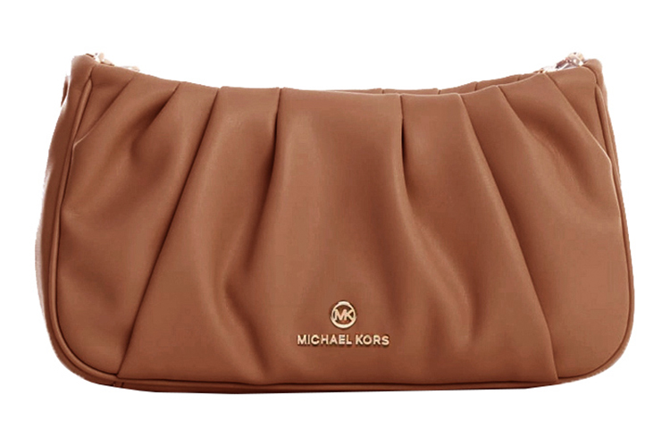 

Кожаная сумка через плечо Ханна маленькая женская коричневая MICHAEL KORS