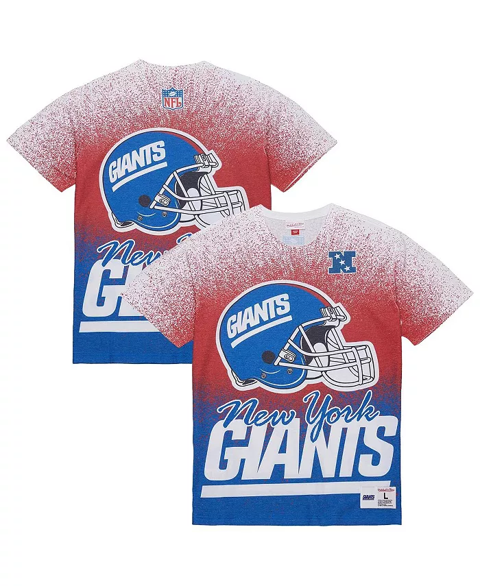 

Мужская белая футболка New York Giants Team Burst Vintage Logo Mitchell & Ness