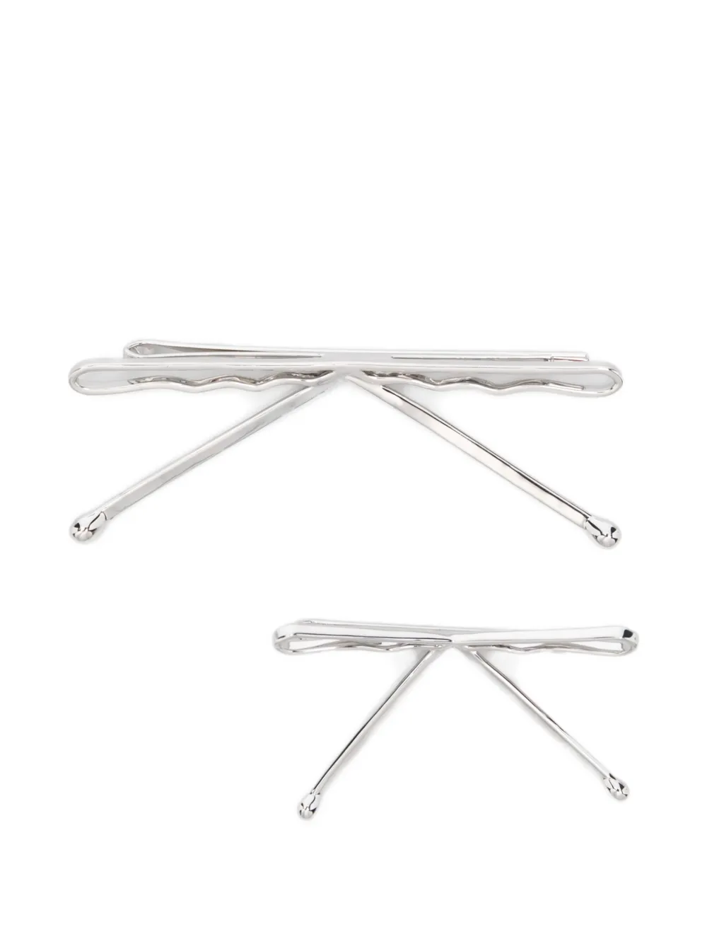 

Заколка для волос с бантом (набор из двух штук) Shushu/Tong, серебристый