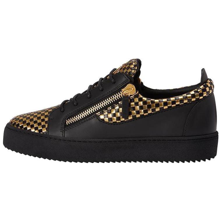 

Giuseppe Zanotti /GZ Низкие мужские кроссовки для скейтбординга, черно-золотые