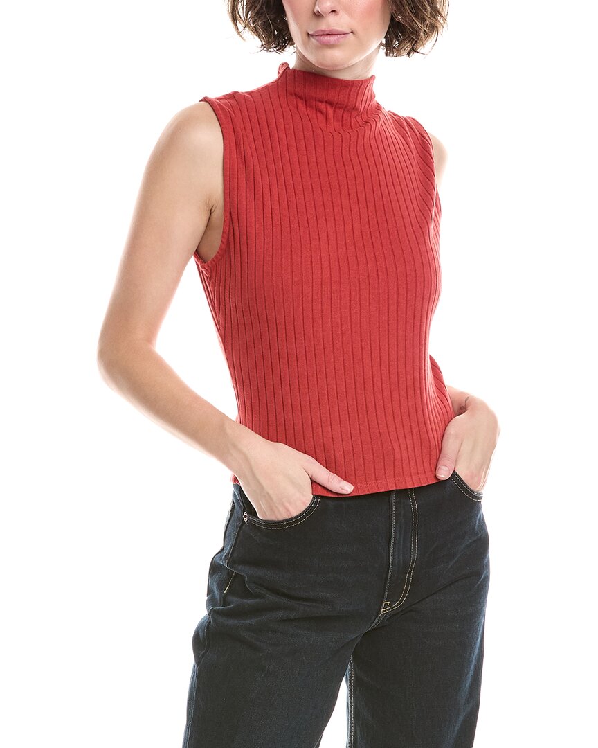 

Белла Даль Ребристый Топ с Высоким Воротником Bella Dahl