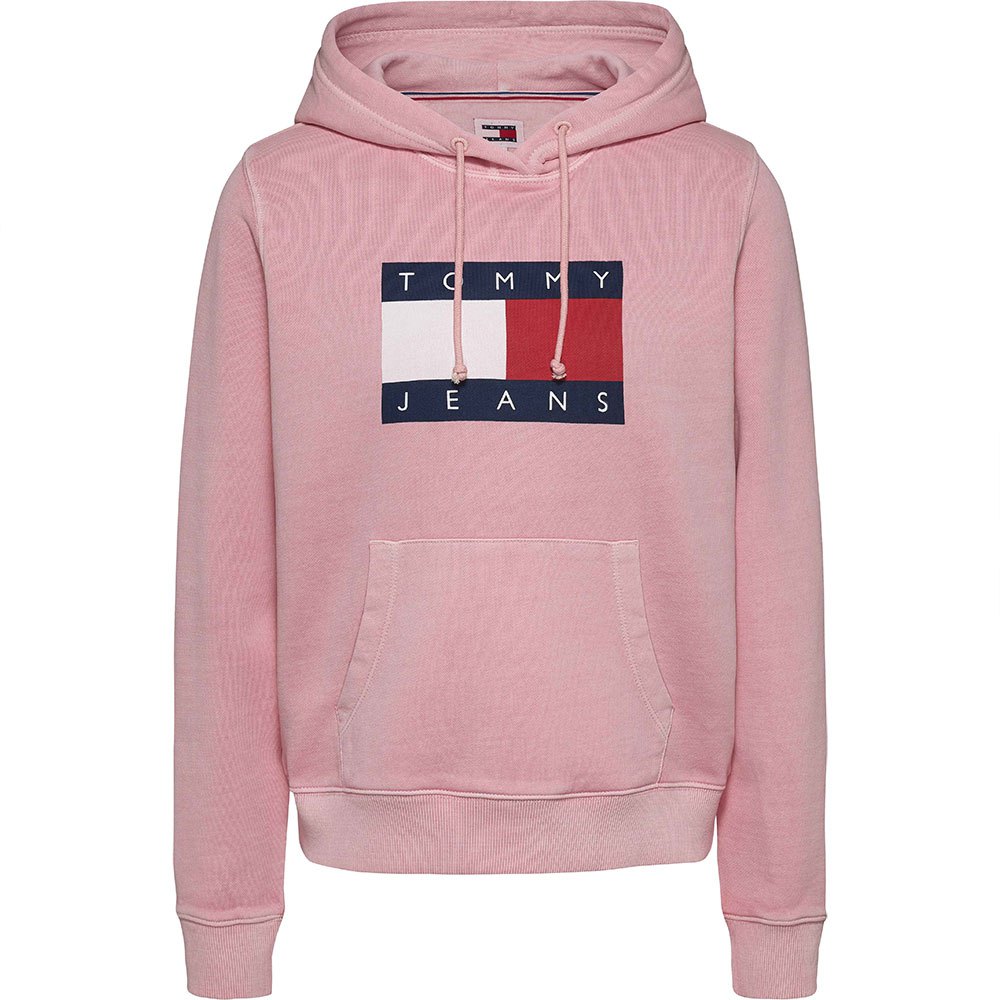 

Худи Tommy Jeans Regular Flag Ext, розовый