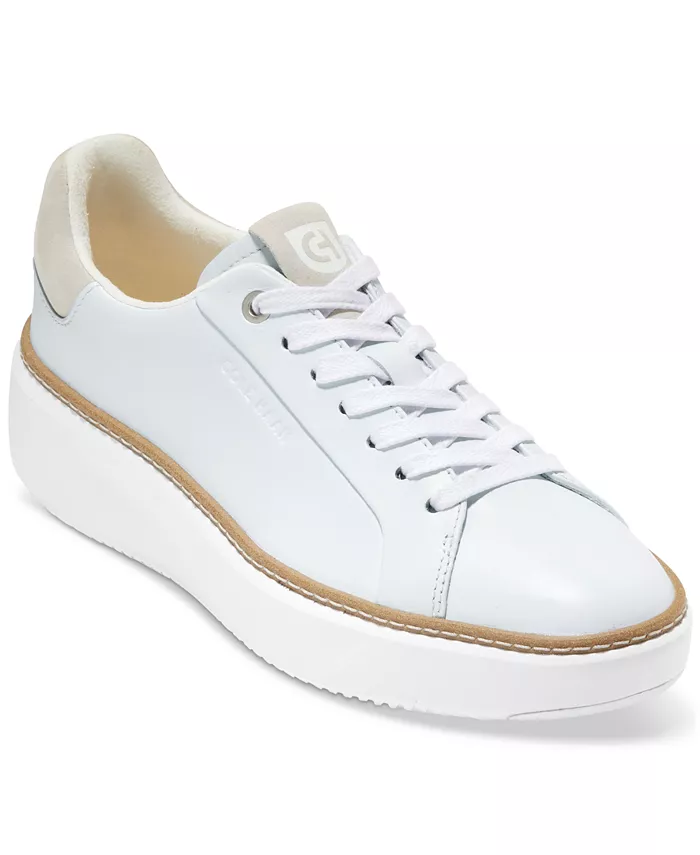 Кожаные кеды Grandpro Topspin Casual Cole Haan, белый