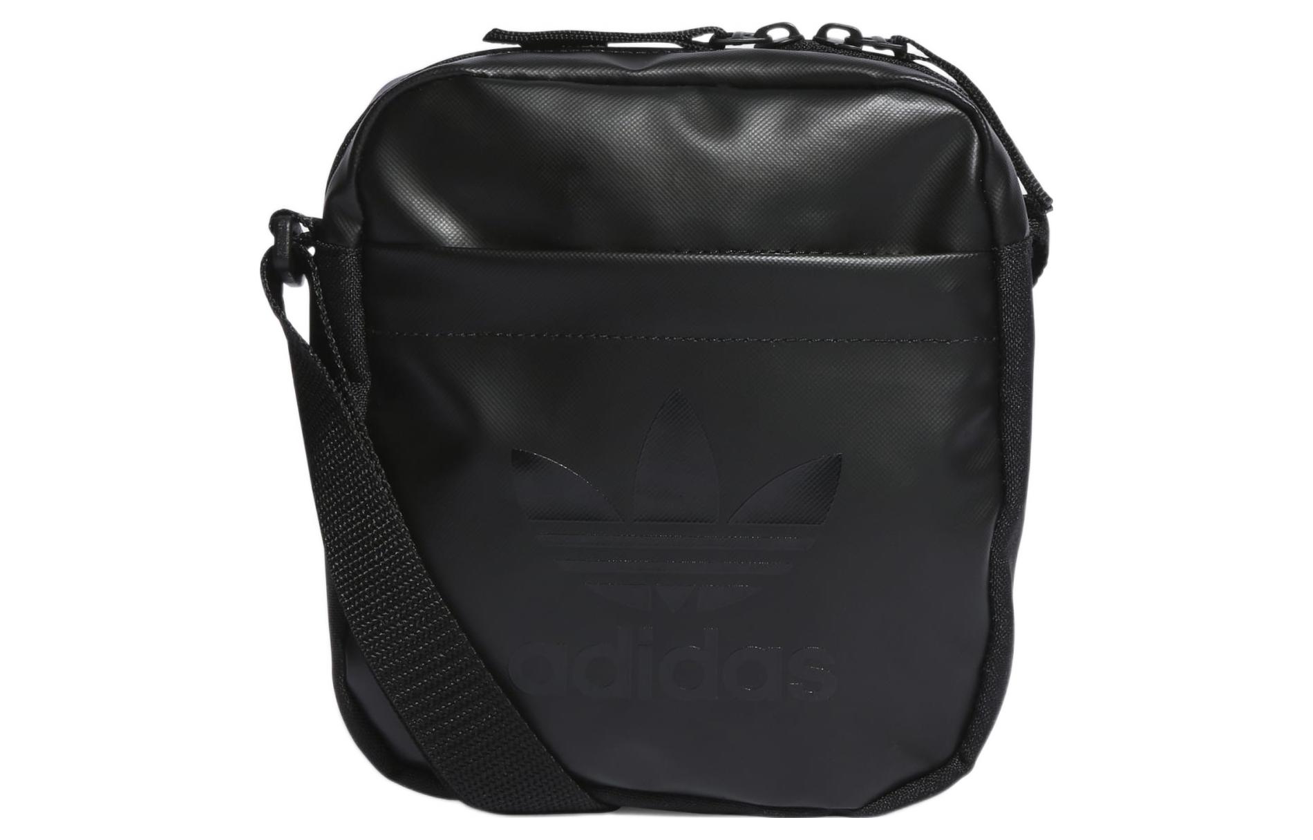 

Adidas Originals Полиэстеровая наплечная сумка через плечо обычная унисекс черная