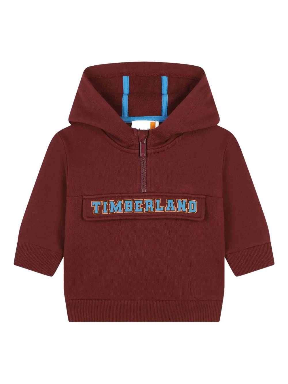 

Толстовка с капюшоном и аппликацией логотипа Timberland Kids, красный