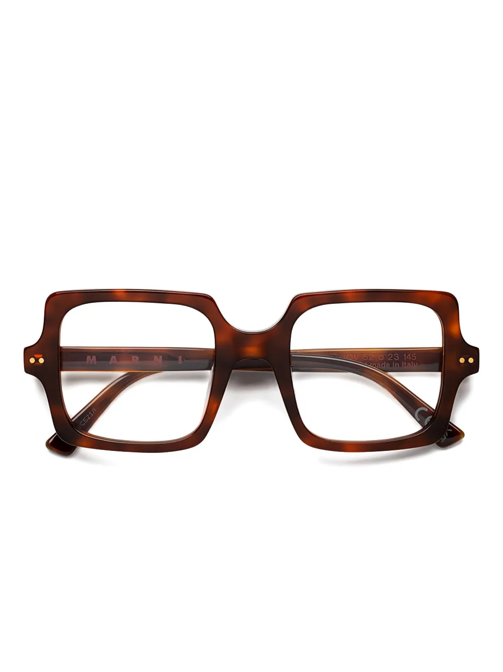 

Очки в квадратной оправе Marni Eyewear, коричневый