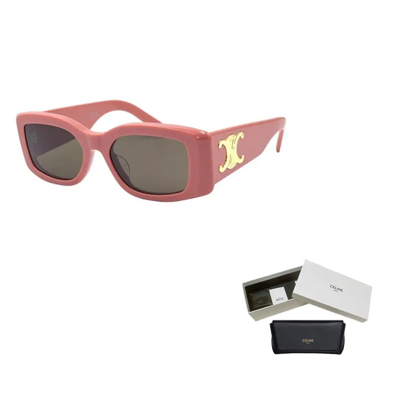 

CELINE Прямоугольные солнцезащитные очки, Pink Rose