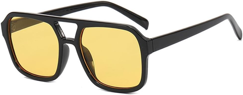 

Увеличенные солнцезащитные очки с двойной перемычкой для мужчин и женщин, с градиентными линзами UV400 и металлической оправой, идеально подходят для вождения, пляжа и отдыха UYPTK, 2