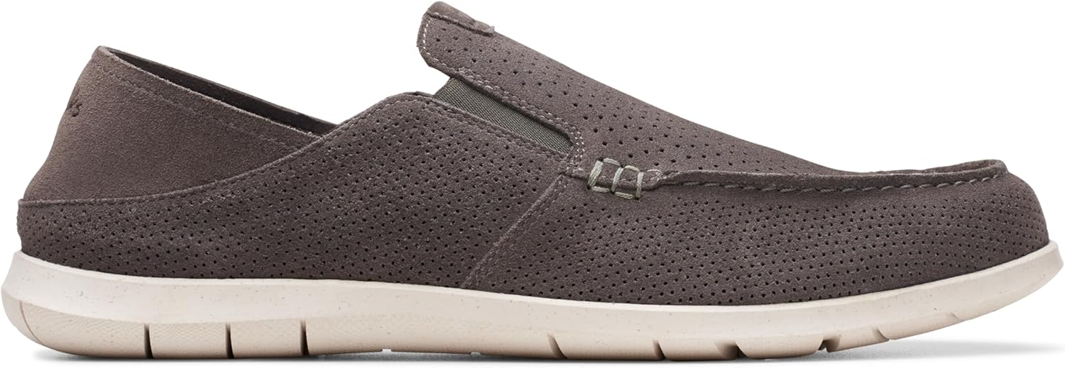 Мужские мокасины Clarks Flexway Easy, темно-серый — фото 2