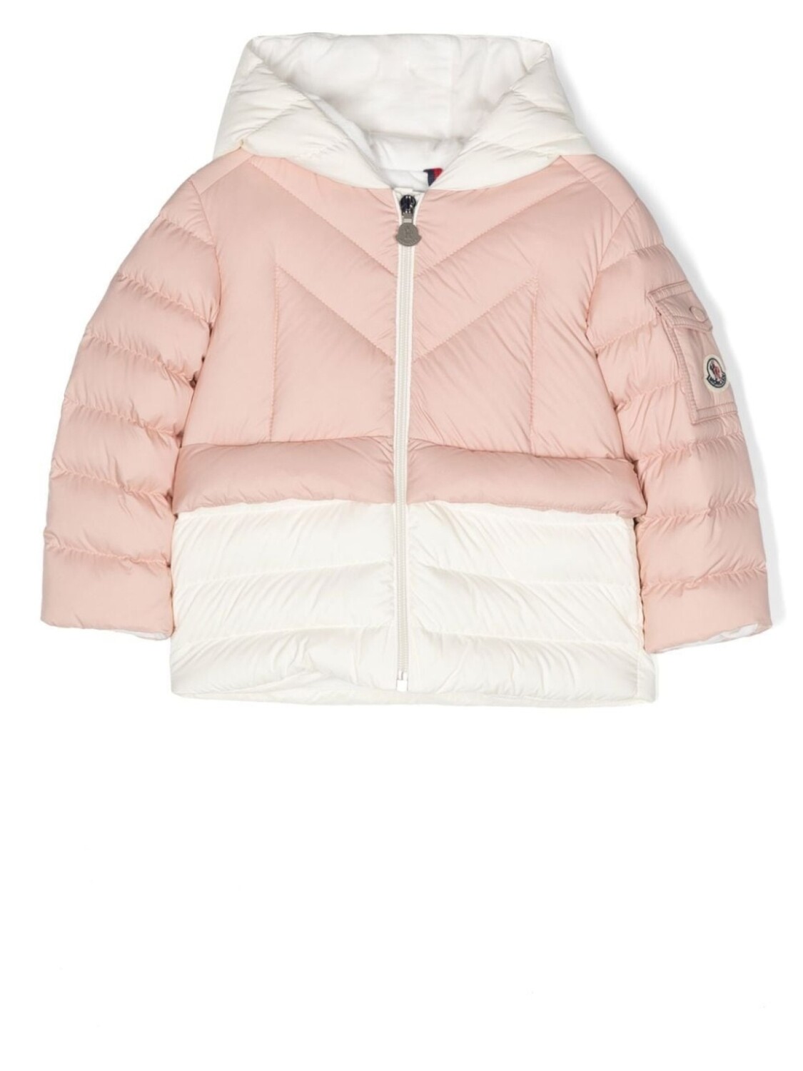 

Moncler Enfant пуховик Liama в двух тонах, розовый